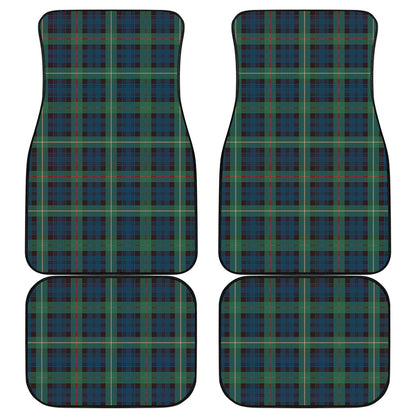 Irish Tartan Pattern Print Front and Back Car Floor Mats