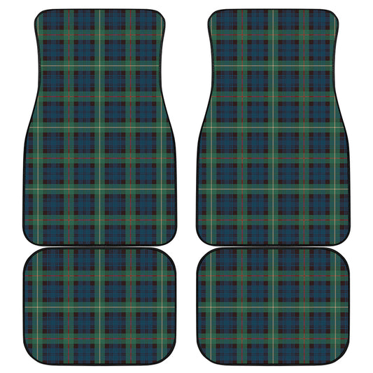 Irish Tartan Pattern Print Front and Back Car Floor Mats