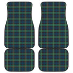 Irish Tartan Pattern Print Front and Back Car Floor Mats