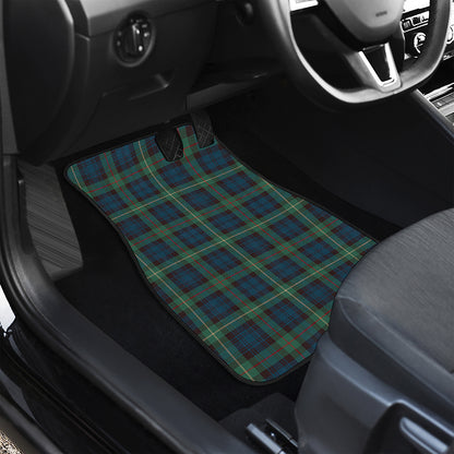 Irish Tartan Pattern Print Front and Back Car Floor Mats