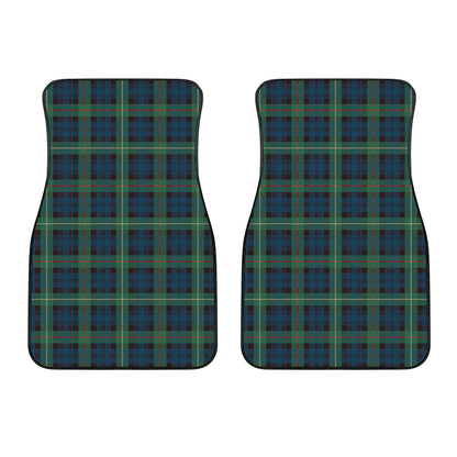 Irish Tartan Pattern Print Front Car Floor Mats