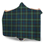 Irish Tartan Pattern Print Hooded Blanket
