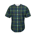 Irish Tartan Pattern Print Men's Baseball Jersey