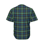 Irish Tartan Pattern Print Men's Baseball Jersey