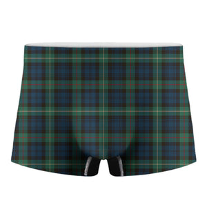 Irish Tartan Pattern Print Men's Boxer Briefs