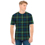 Irish Tartan Pattern Print Men's T-Shirt