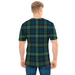Irish Tartan Pattern Print Men's T-Shirt