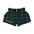 Irish Tartan Pattern Print Muay Thai Boxing Shorts