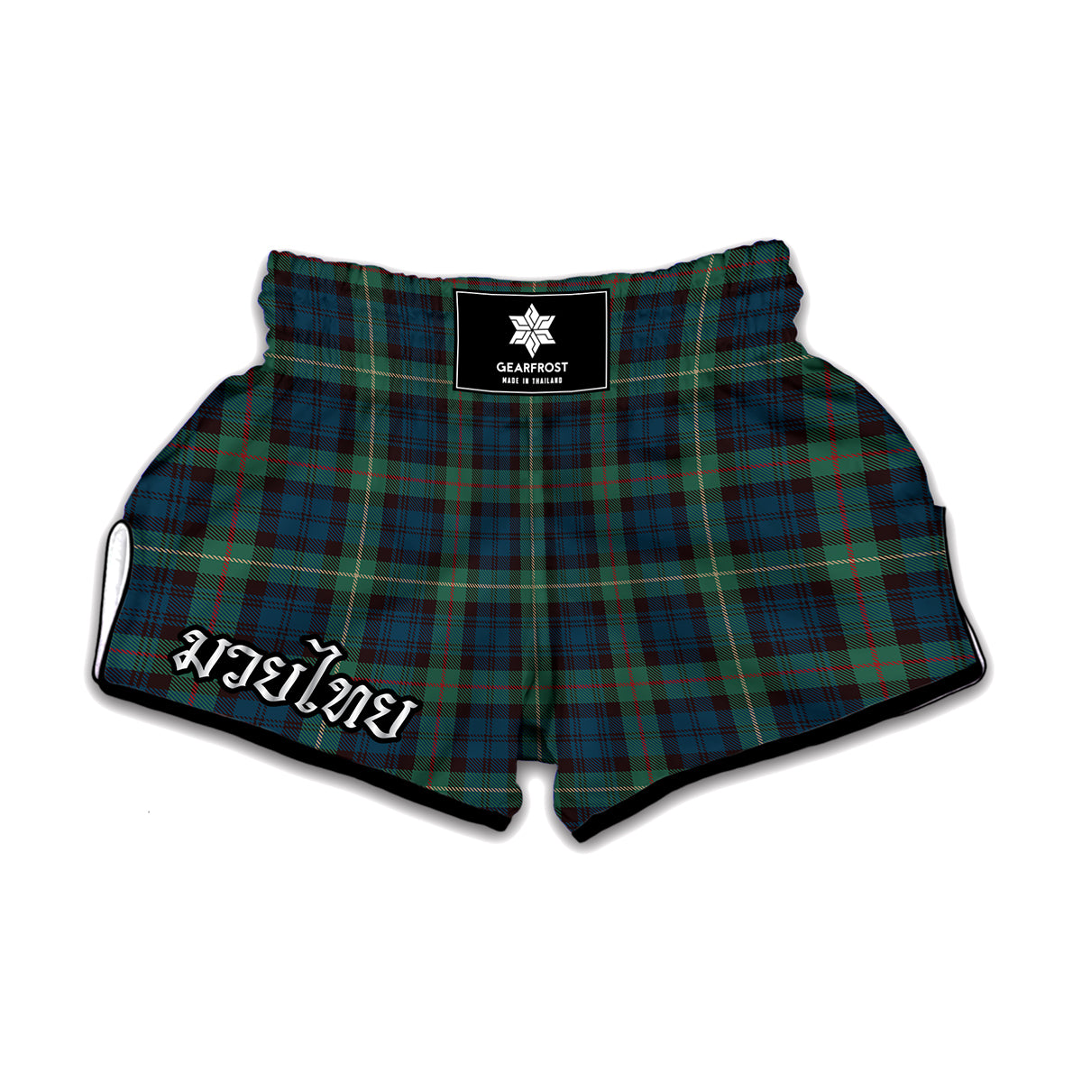 Irish Tartan Pattern Print Muay Thai Boxing Shorts