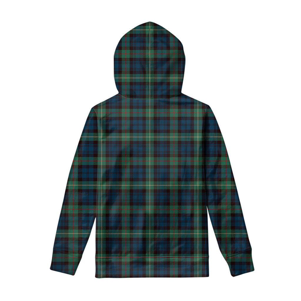 Irish Tartan Pattern Print Pullover Hoodie