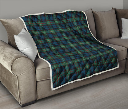 Irish Tartan Pattern Print Quilt