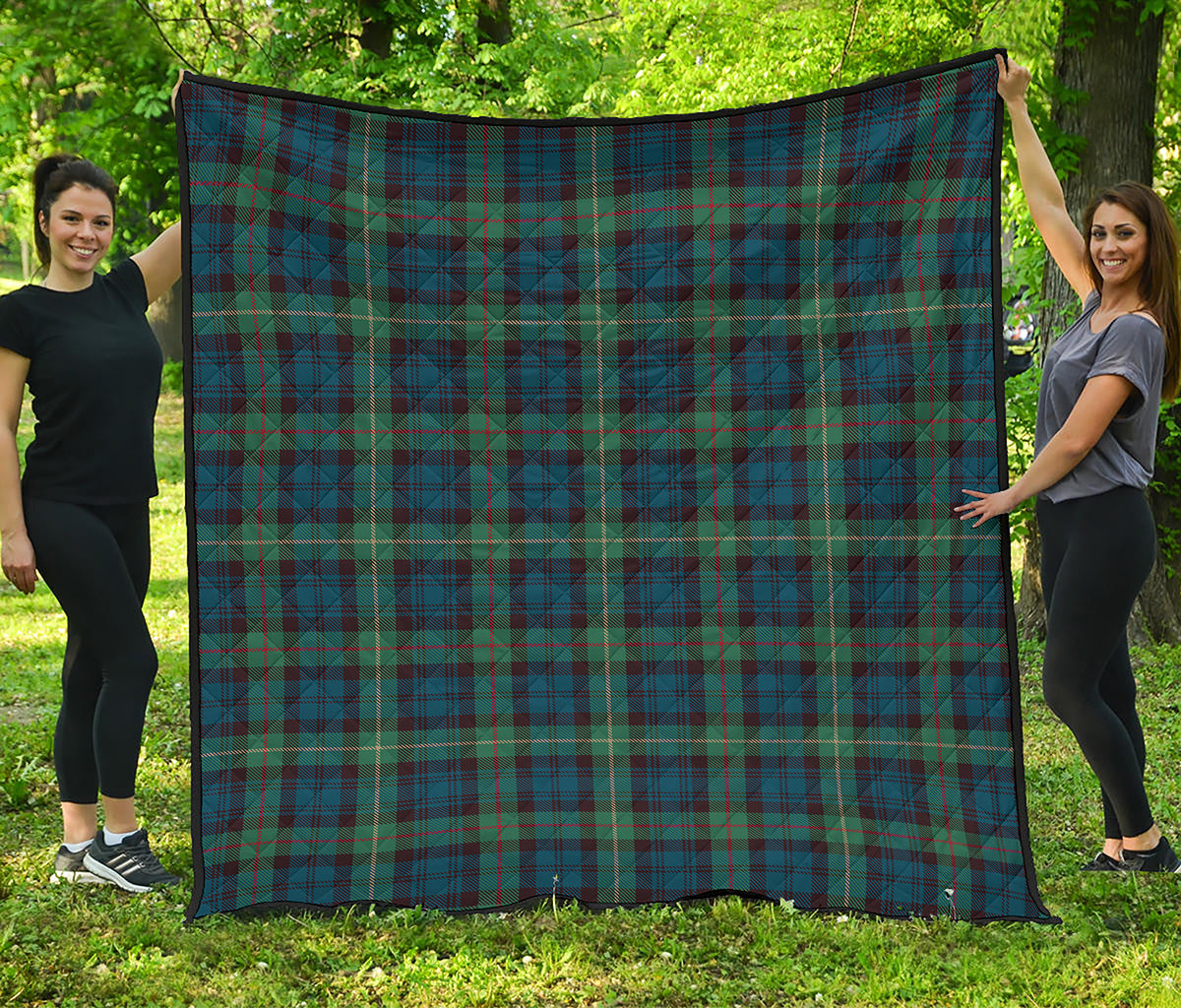 Irish Tartan Pattern Print Quilt