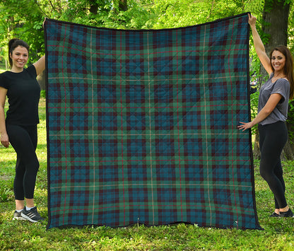 Irish Tartan Pattern Print Quilt