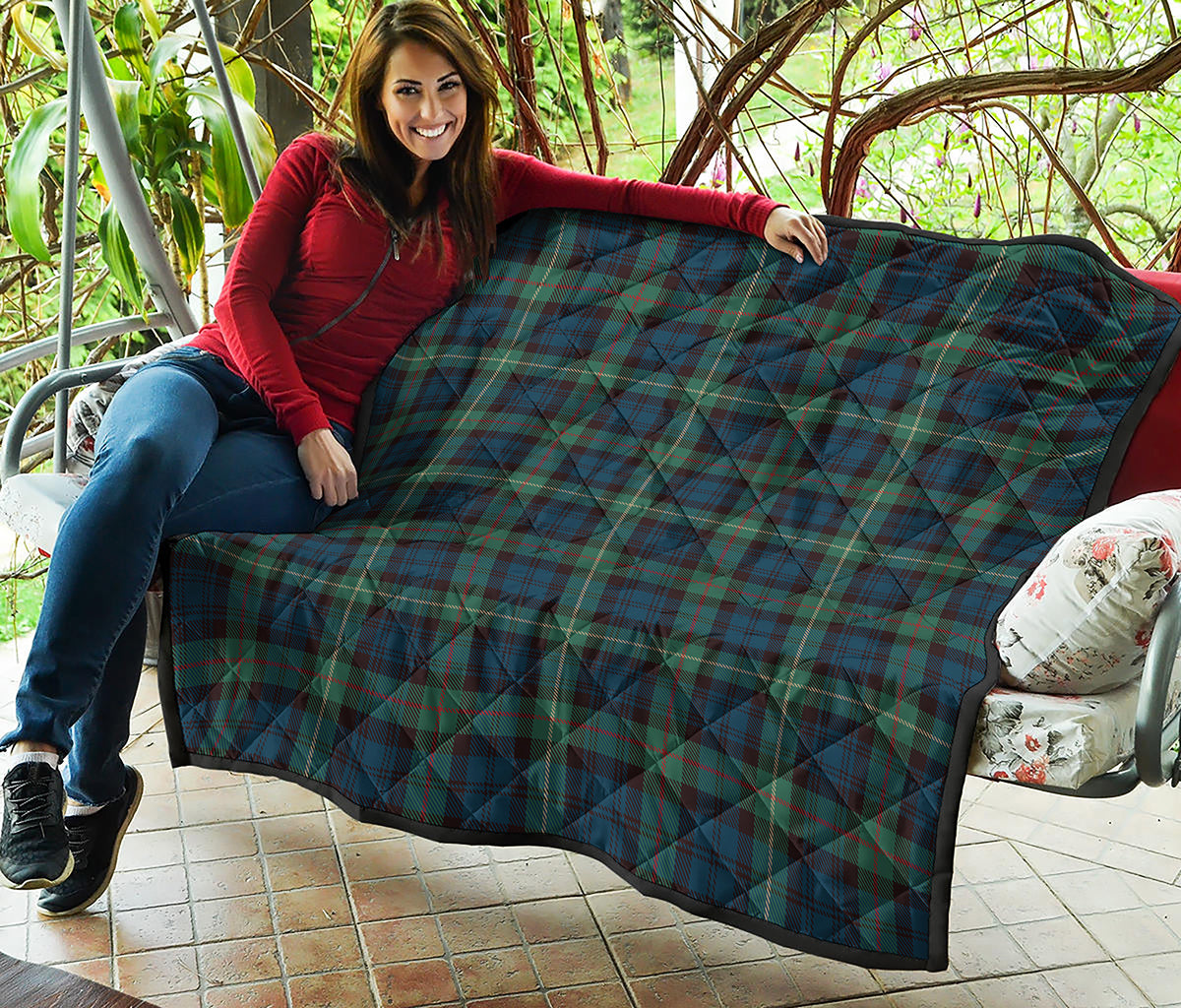 Irish Tartan Pattern Print Quilt