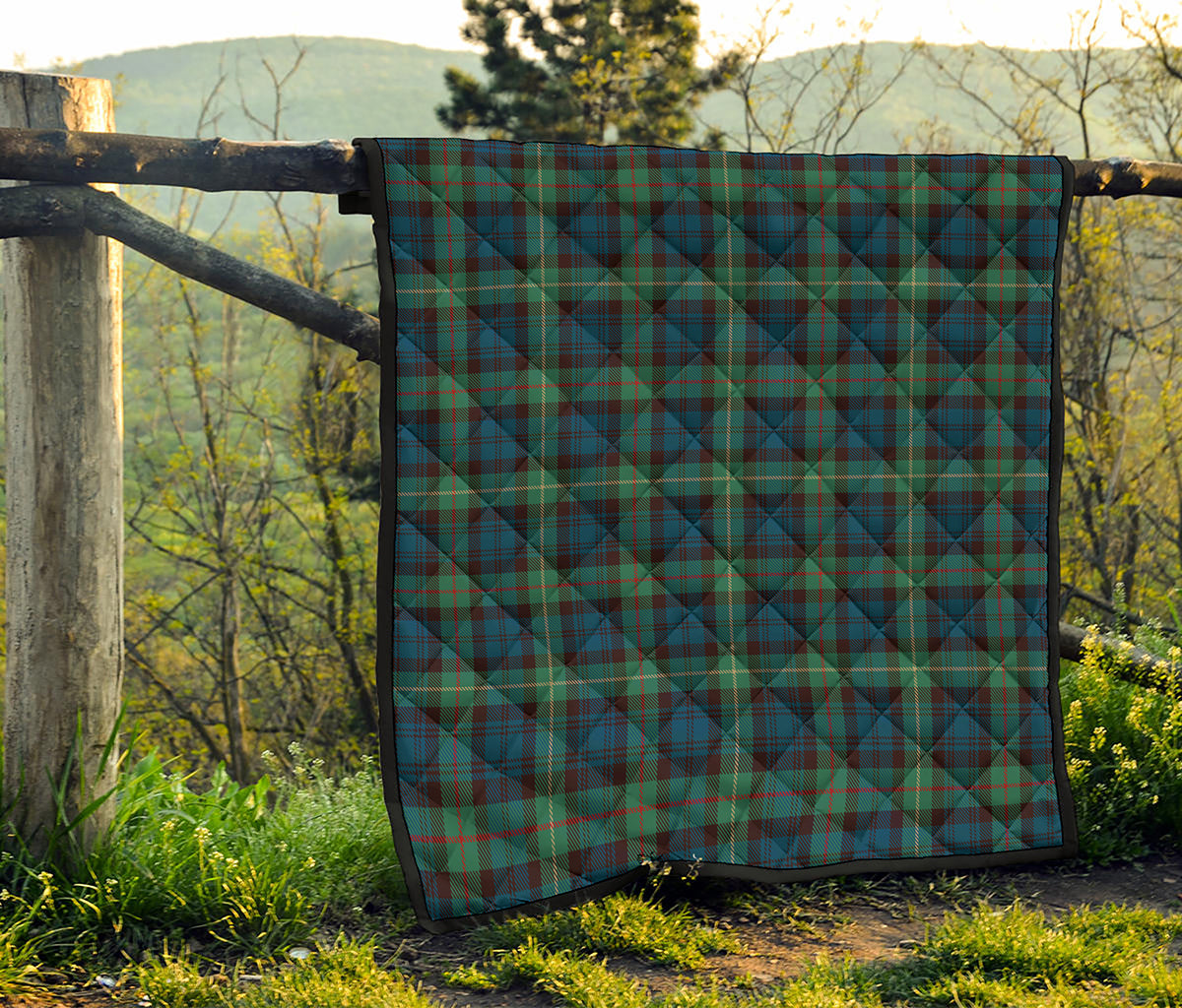 Irish Tartan Pattern Print Quilt