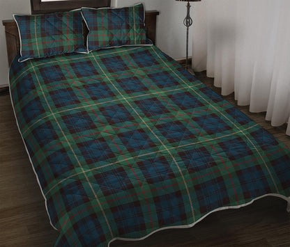Irish Tartan Pattern Print Quilt Bed Set