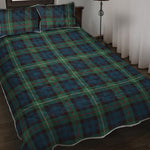 Irish Tartan Pattern Print Quilt Bed Set