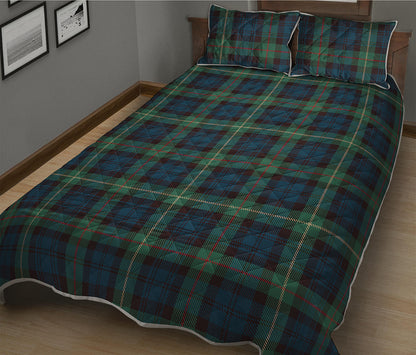 Irish Tartan Pattern Print Quilt Bed Set