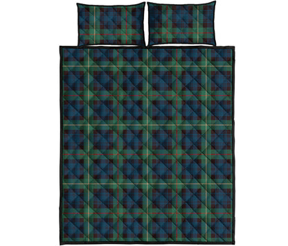 Irish Tartan Pattern Print Quilt Bed Set