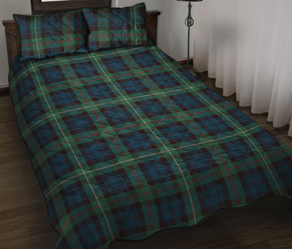 Irish Tartan Pattern Print Quilt Bed Set