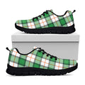 Irish Tartan St. Patrick's Day Print Black Running Shoes