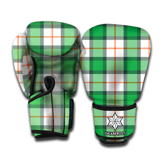 Irish Tartan St. Patrick's Day Print Boxing Gloves