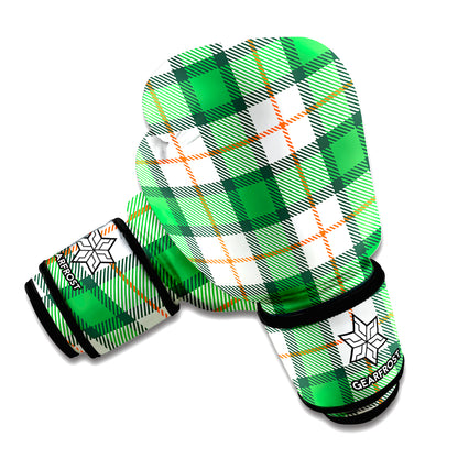 Irish Tartan St. Patrick's Day Print Boxing Gloves
