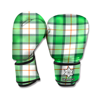 Irish Tartan St. Patrick's Day Print Boxing Gloves