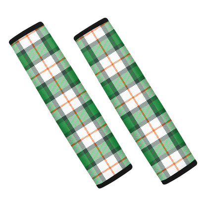 Irish Tartan St. Patrick's Day Print Car Seat Belt Covers