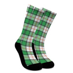 Irish Tartan St. Patrick's Day Print Crew Socks