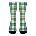 Irish Tartan St. Patrick's Day Print Crew Socks