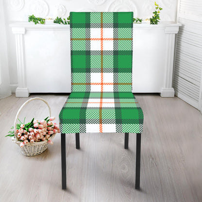 Irish Tartan St. Patrick's Day Print Dining Chair Slipcover