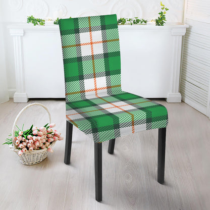 Irish Tartan St. Patrick's Day Print Dining Chair Slipcover