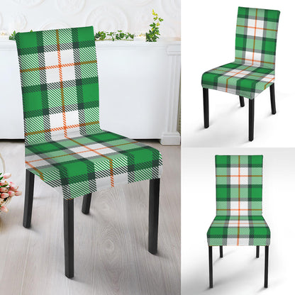 Irish Tartan St. Patrick's Day Print Dining Chair Slipcover