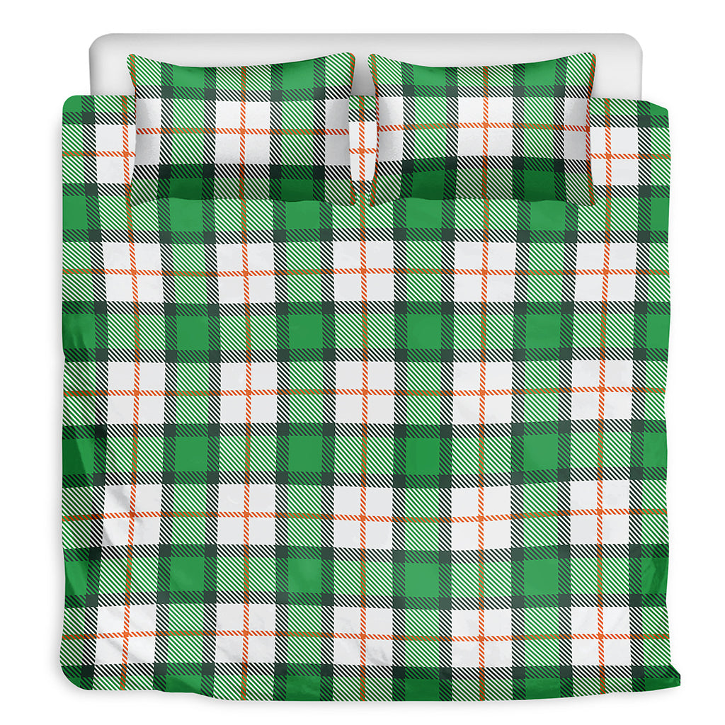 Irish Tartan St. Patrick's Day Print Duvet Cover Bedding Set