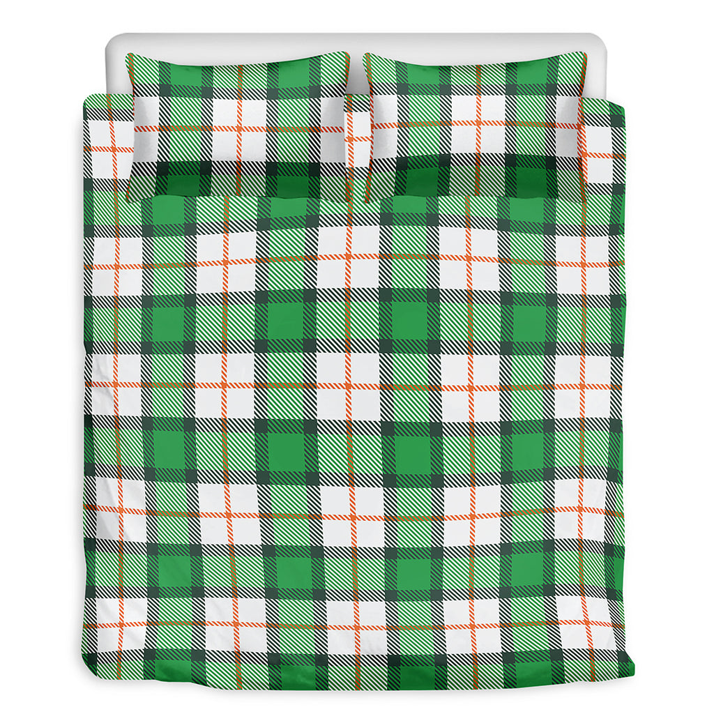 Irish Tartan St. Patrick's Day Print Duvet Cover Bedding Set