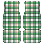 Irish Tartan St. Patrick's Day Print Front and Back Car Floor Mats