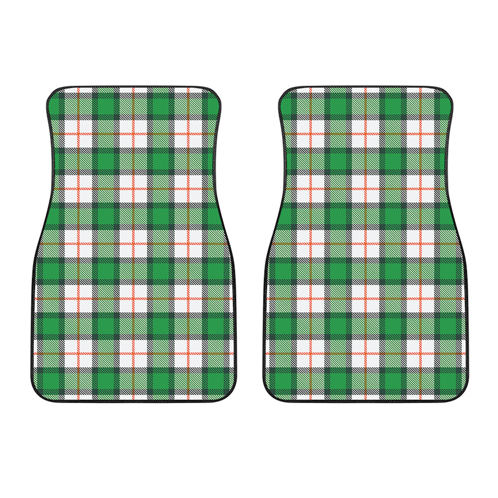 Irish Tartan St. Patrick's Day Print Front Car Floor Mats