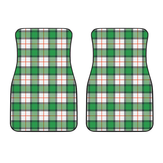 Irish Tartan St. Patrick's Day Print Front Car Floor Mats