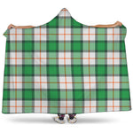 Irish Tartan St. Patrick's Day Print Hooded Blanket