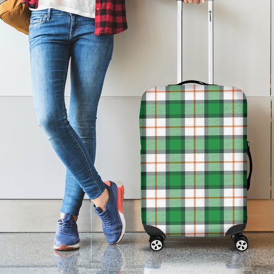 Irish Tartan St. Patrick's Day Print Luggage Cover