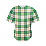 Irish Tartan St. Patrick's Day Print Men's Baseball Jersey