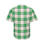 Irish Tartan St. Patrick's Day Print Men's Baseball Jersey