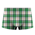 Irish Tartan St. Patrick's Day Print Men's Boxer Briefs