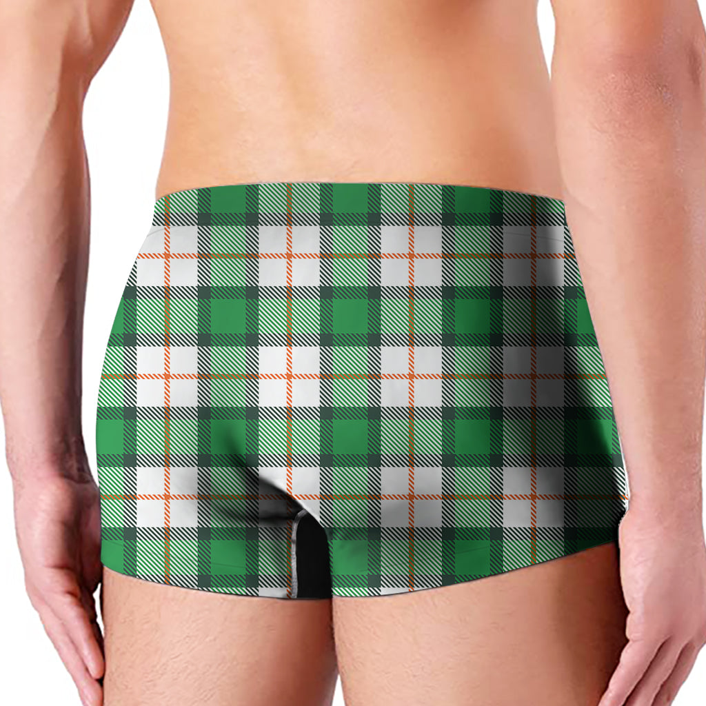 Irish Tartan St. Patrick's Day Print Men's Boxer Briefs
