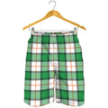 Irish Tartan St. Patrick's Day Print Men's Shorts