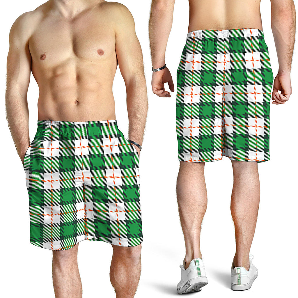 Irish Tartan St. Patrick's Day Print Men's Shorts