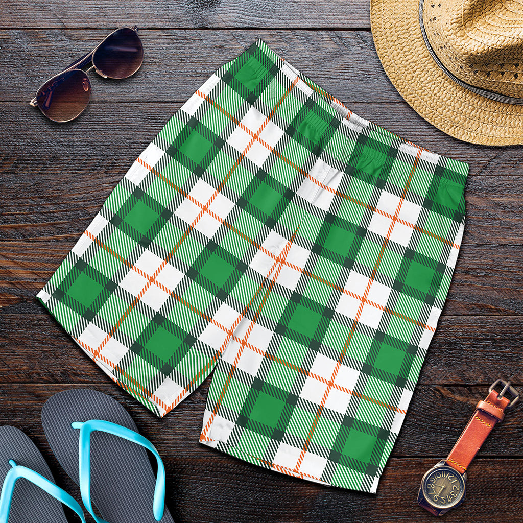 Irish Tartan St. Patrick's Day Print Men's Shorts
