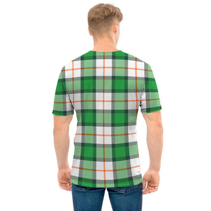 Irish Tartan St. Patrick's Day Print Men's T-Shirt