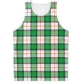 Irish Tartan St. Patrick's Day Print Men's Tank Top